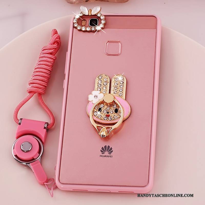 Hülle Huawei G9 Lite Silikon Rosa Jugend, Case Huawei G9 Lite Weiche Handyhüllen Hängende Verzierungen