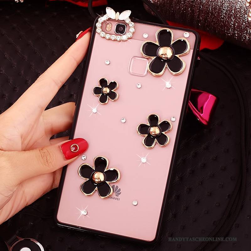 Hülle Huawei G9 Lite Strass Jugend Rosa, Case Huawei G9 Lite Weiche Handyhüllen Trend