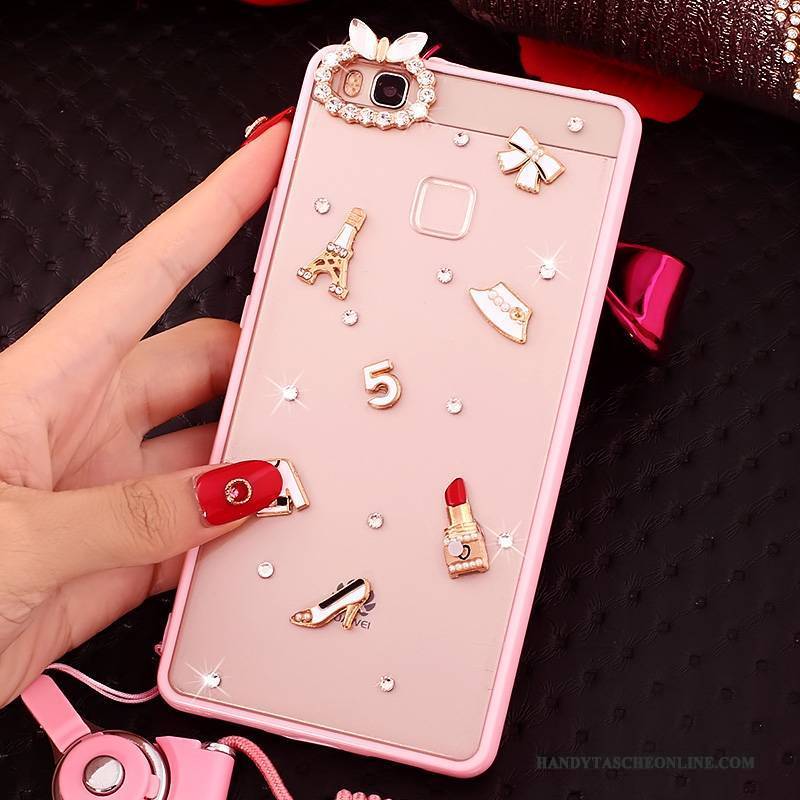 Hülle Huawei G9 Lite Strass Jugend Rosa, Case Huawei G9 Lite Weiche Handyhüllen Trend