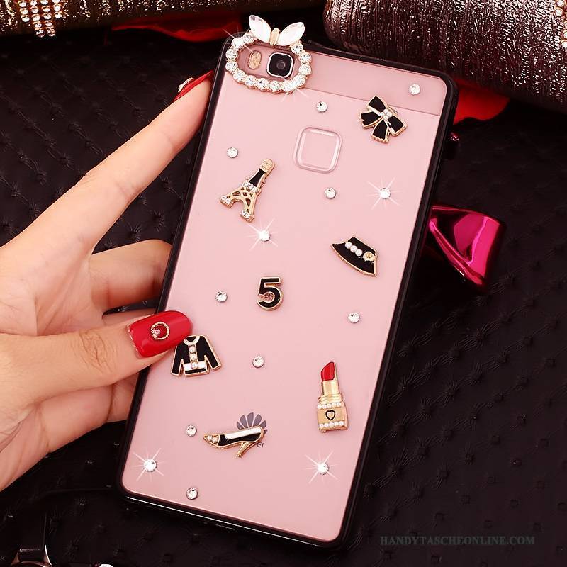 Hülle Huawei G9 Lite Strass Jugend Rosa, Case Huawei G9 Lite Weiche Handyhüllen Trend