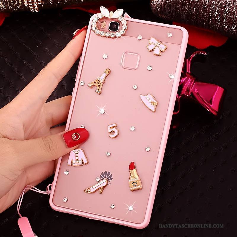 Hülle Huawei G9 Lite Strass Jugend Rosa, Case Huawei G9 Lite Weiche Handyhüllen Trend