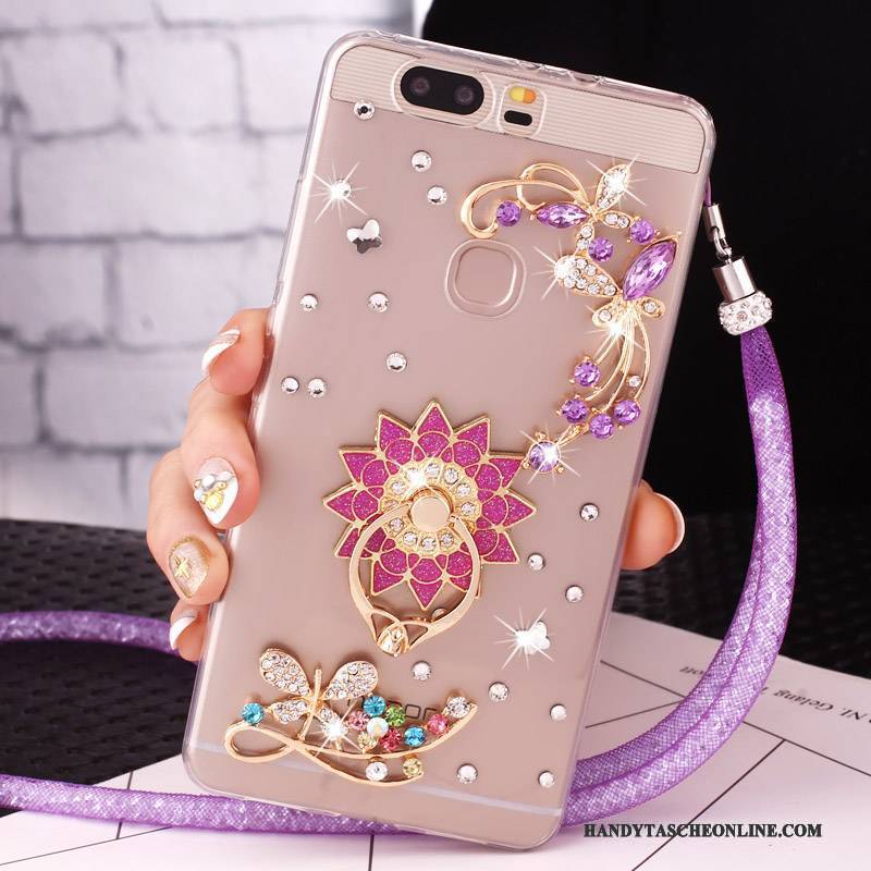 Hülle Huawei G9 Lite Strass Rosa Jugend, Case Huawei G9 Lite Schutz Anti-sturz Ring