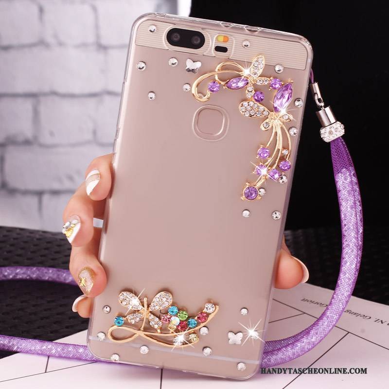 Hülle Huawei G9 Lite Strass Rosa Jugend, Case Huawei G9 Lite Schutz Anti-sturz Ring