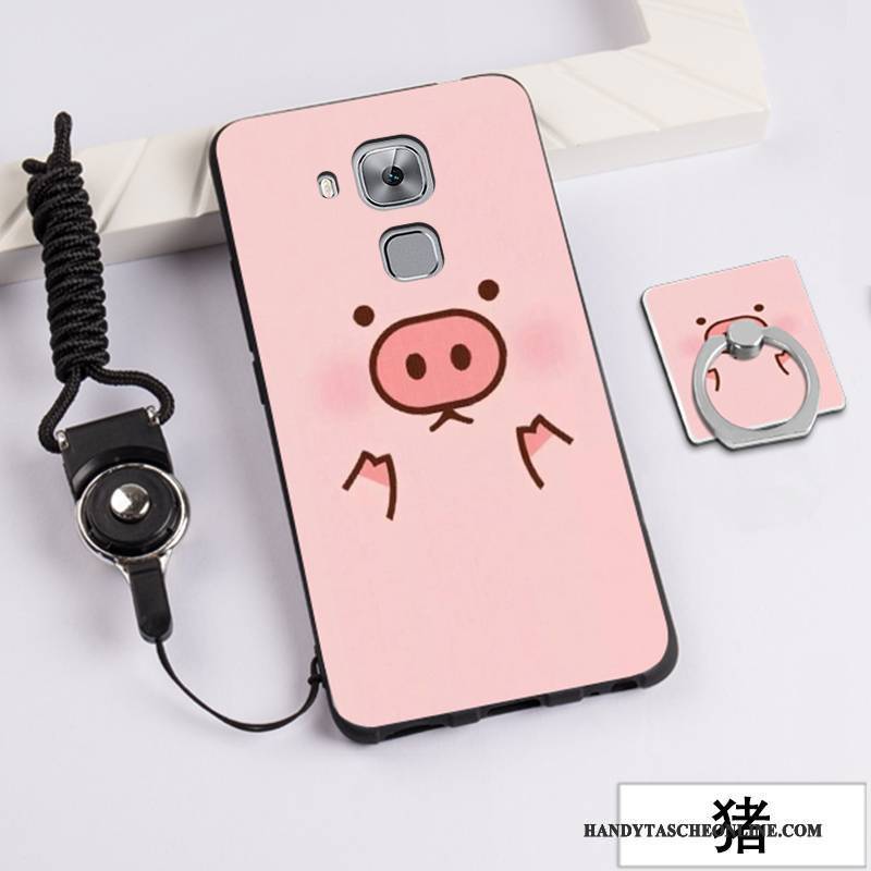 Hülle Huawei G9 Plus Kreativ Hängende Verzierungen Persönlichkeit, Case Huawei G9 Plus Silikon Rosa Handyhüllen