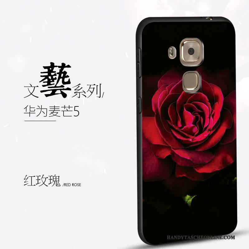 Hülle Huawei G9 Plus Kreativ Schwarz Trend, Case Huawei G9 Plus Silikon Persönlichkeit Handyhüllen