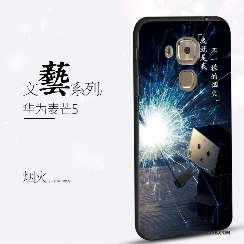 Hülle Huawei G9 Plus Kreativ Schwarz Trend, Case Huawei G9 Plus Silikon Persönlichkeit Handyhüllen