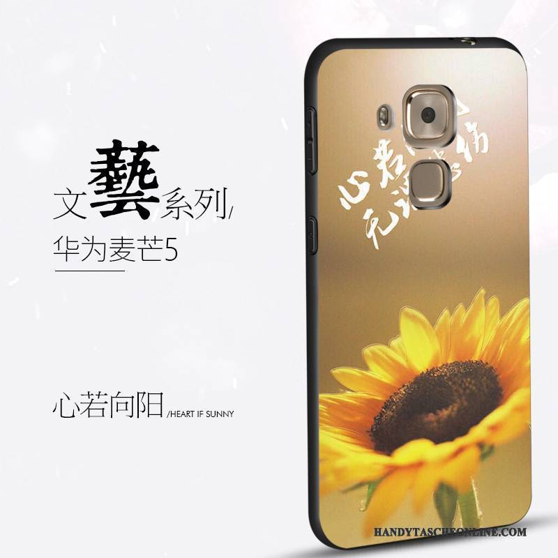 Hülle Huawei G9 Plus Kreativ Schwarz Trend, Case Huawei G9 Plus Silikon Persönlichkeit Handyhüllen