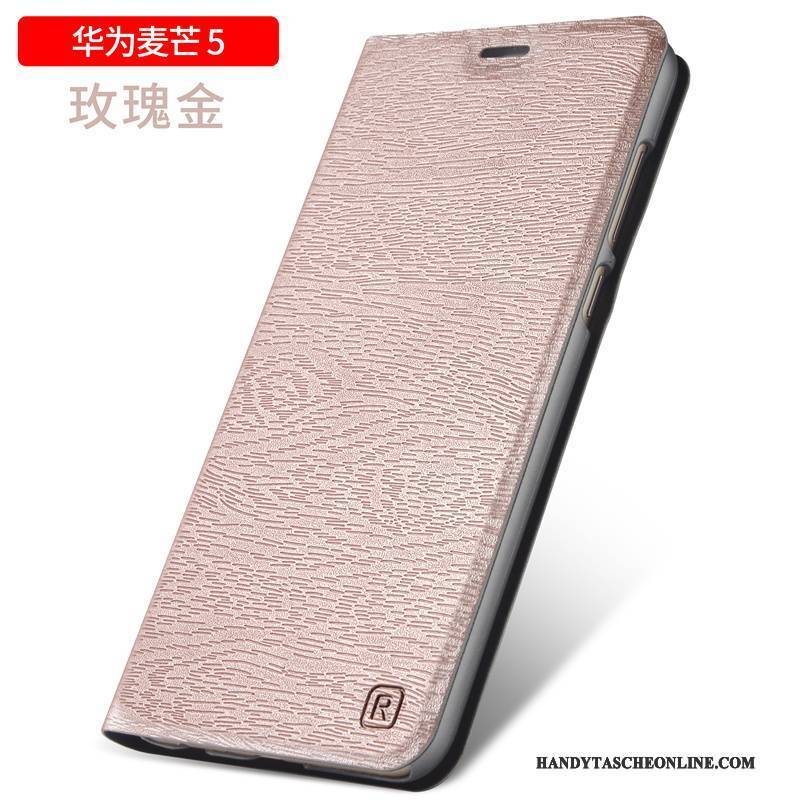 Hülle Huawei G9 Plus Lederhülle Grün Anti-sturz, Case Huawei G9 Plus Folio Handyhüllen