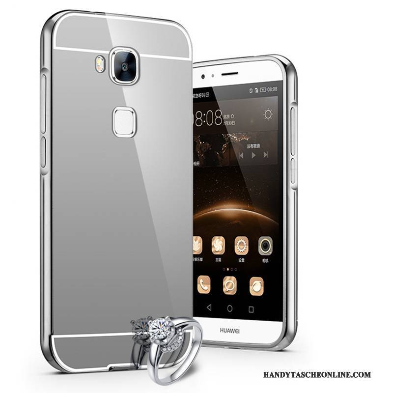 Hülle Huawei G9 Plus Metall Grenze Trend, Case Huawei G9 Plus Schutz Handyhüllen Schwer