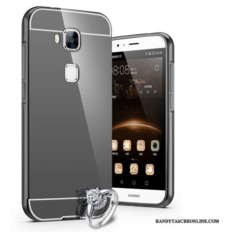 Hülle Huawei G9 Plus Metall Grenze Trend, Case Huawei G9 Plus Schutz Handyhüllen Schwer