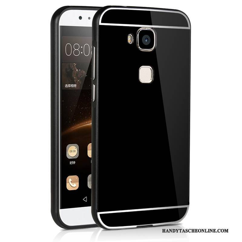 Hülle Huawei G9 Plus Metall Schwarz Handyhüllen, Case Huawei G9 Plus Grenze