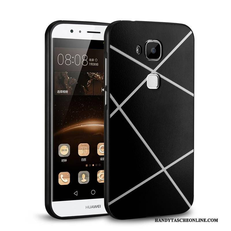 Hülle Huawei G9 Plus Metall Schwarz Handyhüllen, Case Huawei G9 Plus Grenze