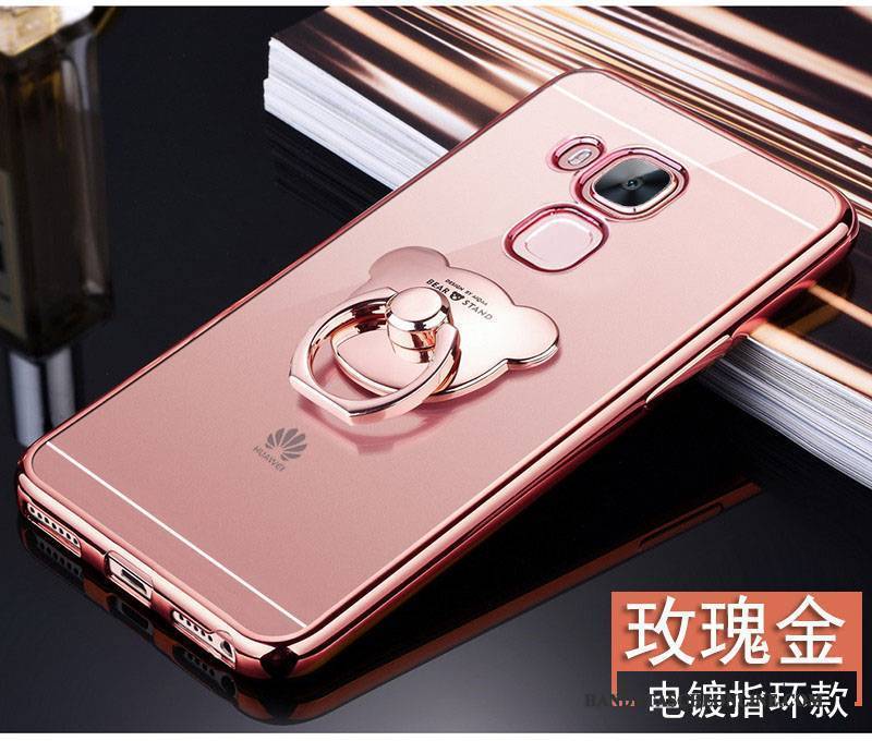 Hülle Huawei G9 Plus Schutz Anti-sturz Handyhüllen, Case Huawei G9 Plus Silikon Transparent Rosa