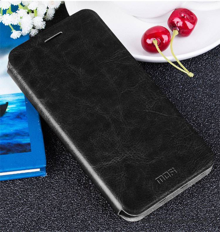 Hülle Huawei G9 Plus Schutz Handyhüllen Anti-sturz, Case Huawei G9 Plus Lederhülle Hellblau