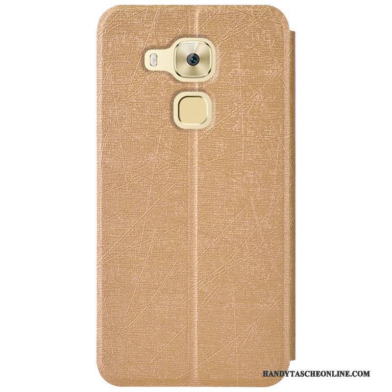 Hülle Huawei G9 Plus Silikon Handyhüllen Anti-sturz, Case Huawei G9 Plus Weiche Gold