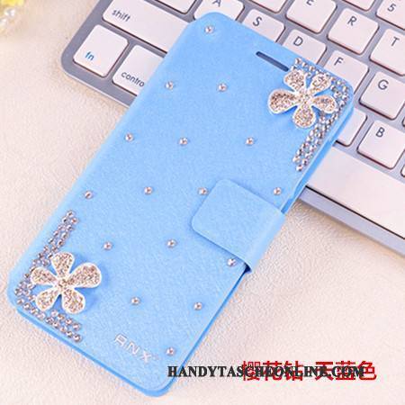 Hülle Huawei G9 Plus Strass Anti-sturz Trend, Case Huawei G9 Plus Schutz Handyhüllen Hellblau