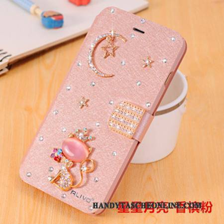 Hülle Huawei G9 Plus Strass Anti-sturz Trend, Case Huawei G9 Plus Schutz Handyhüllen Hellblau