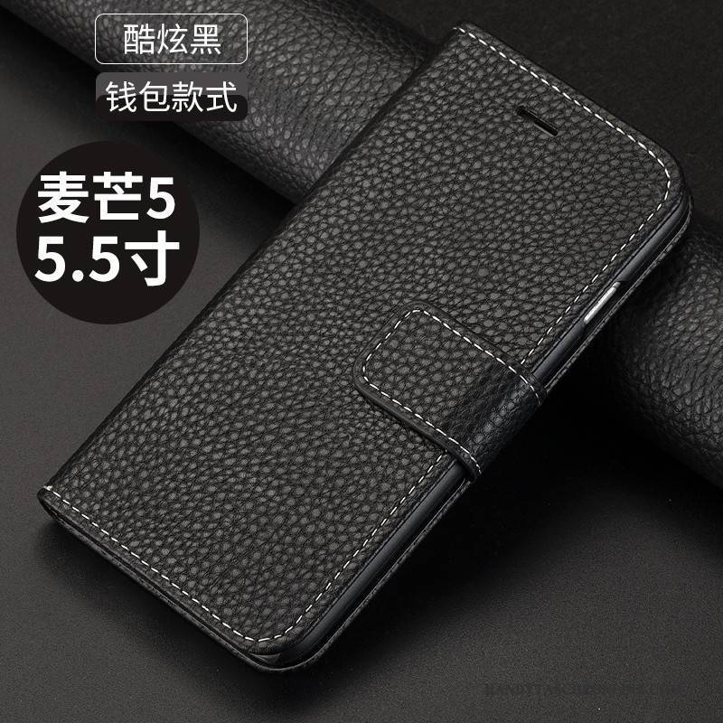 Hülle Huawei G9 Plus Taschen Anti-sturz Schwarz, Case Huawei G9 Plus Lederhülle Handyhüllen