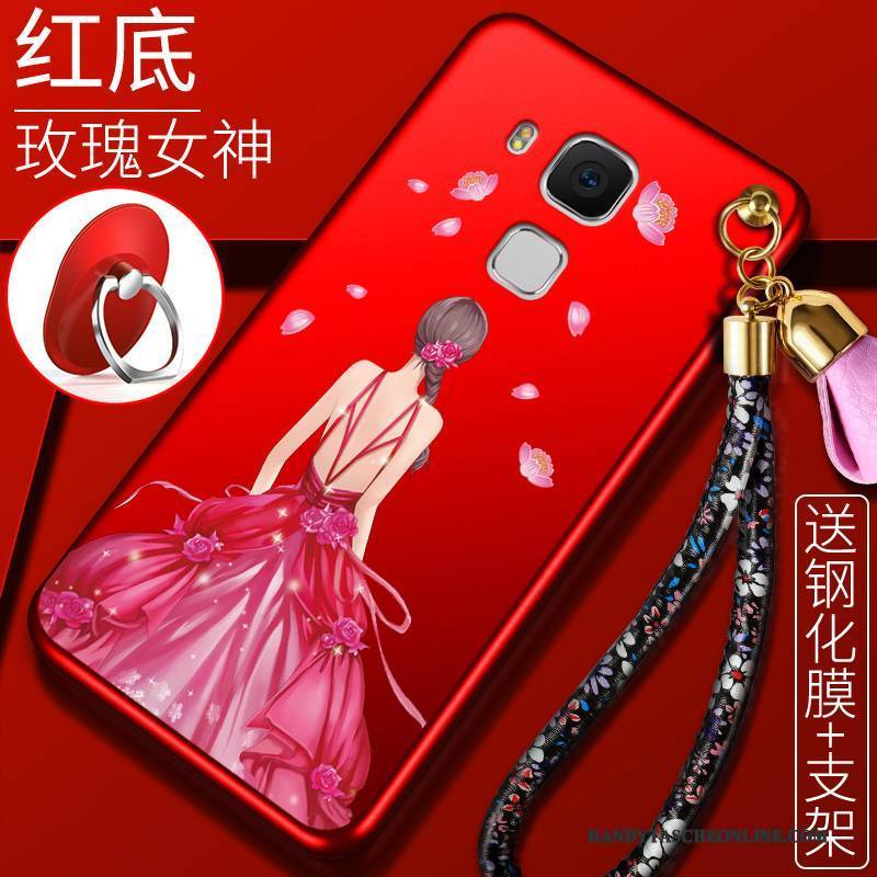 Hülle Huawei G9 Plus Taschen Trend Rot, Case Huawei G9 Plus Silikon Anti-sturz Persönlichkeit