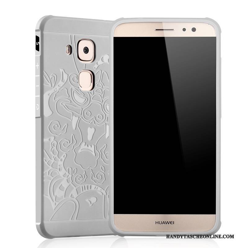 Hülle Huawei G9 Plus Weiche Grau Pu, Case Huawei G9 Plus Schutz Handyhüllen