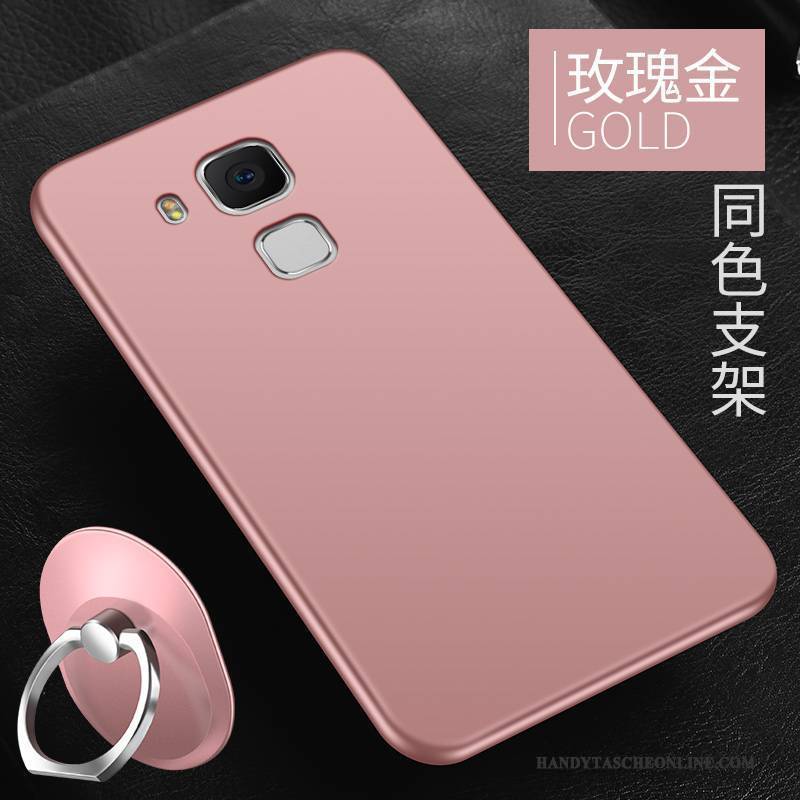 Hülle Huawei G9 Plus Weiche Handyhüllen Anti-sturz, Case Huawei G9 Plus Silikon Nubuck Rot