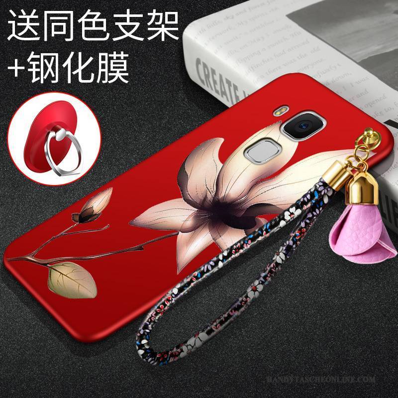 Hülle Huawei G9 Plus Weiche Handyhüllen Rot, Case Huawei G9 Plus Silikon Anti-sturz