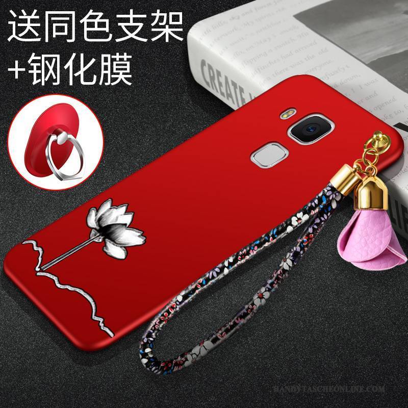 Hülle Huawei G9 Plus Weiche Handyhüllen Rot, Case Huawei G9 Plus Silikon Anti-sturz