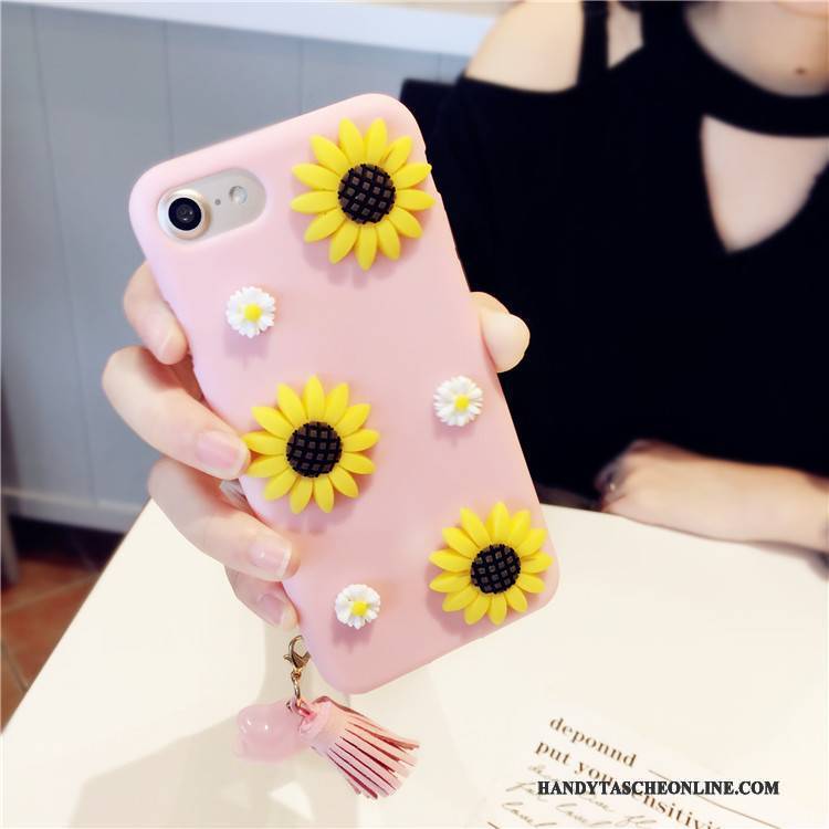 Hülle Huawei G9 Plus Weiche Rosa Blumen, Case Huawei G9 Plus Silikon Anti-sturz Trend