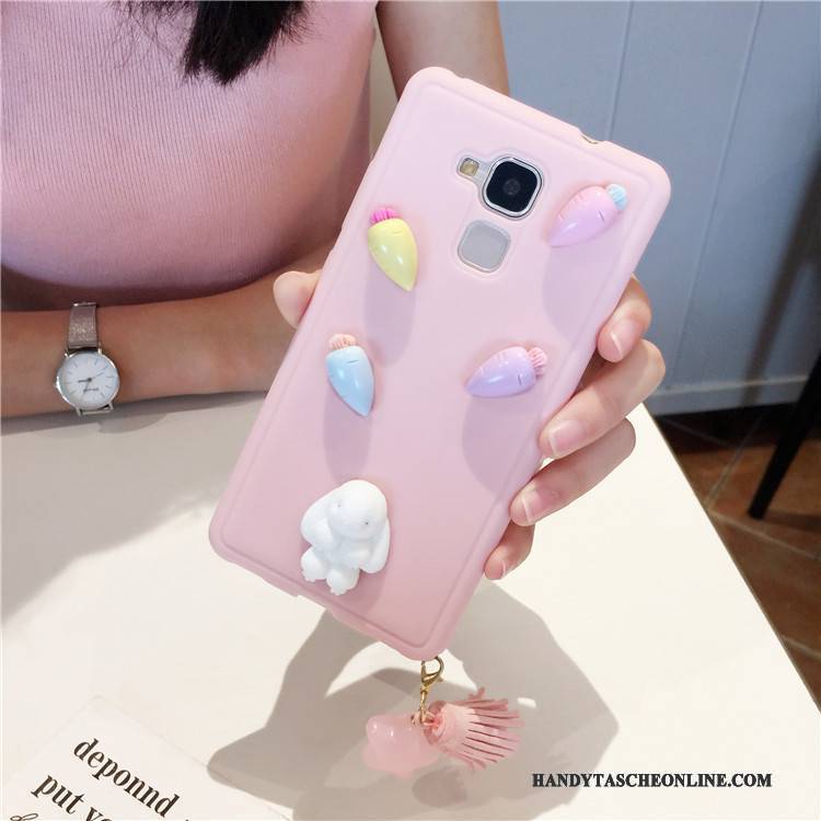 Hülle Huawei G9 Plus Weiche Rosa Blumen, Case Huawei G9 Plus Silikon Anti-sturz Trend