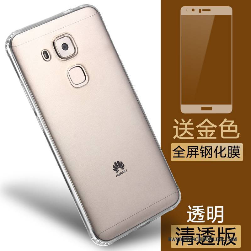 Hülle Huawei G9 Plus Weiche Transparent Handyhüllen, Case Huawei G9 Plus Taschen Anti-sturz Gold