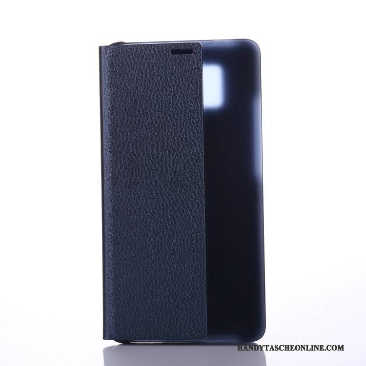 Hülle Huawei Mate 10 Folio Litchi Windows, Case Huawei Mate 10 Lederhülle Schlafsaal Muster