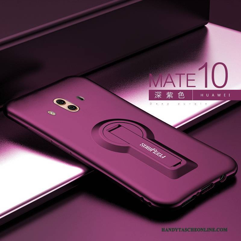 Hülle Huawei Mate 10 Halterung Handyhüllen Nubuck, Case Huawei Mate 10 Silikon Anti-sturz Neu