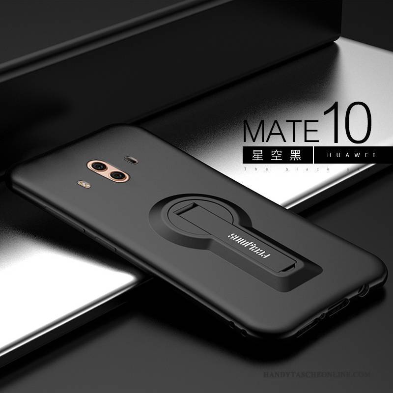 Hülle Huawei Mate 10 Halterung Handyhüllen Nubuck, Case Huawei Mate 10 Silikon Anti-sturz Neu