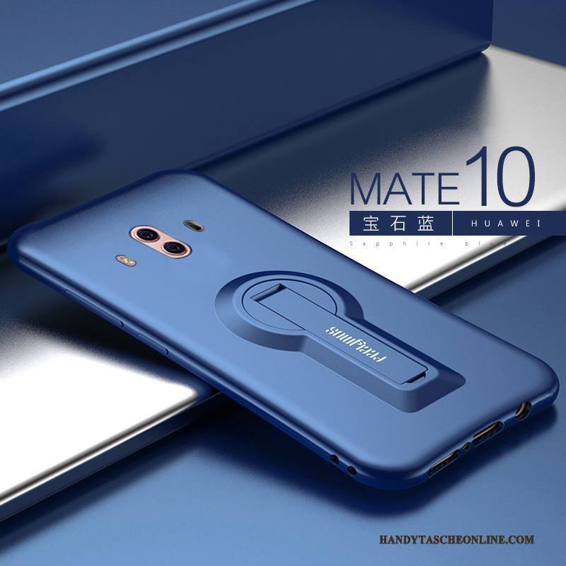 Hülle Huawei Mate 10 Halterung Handyhüllen Nubuck, Case Huawei Mate 10 Silikon Anti-sturz Neu