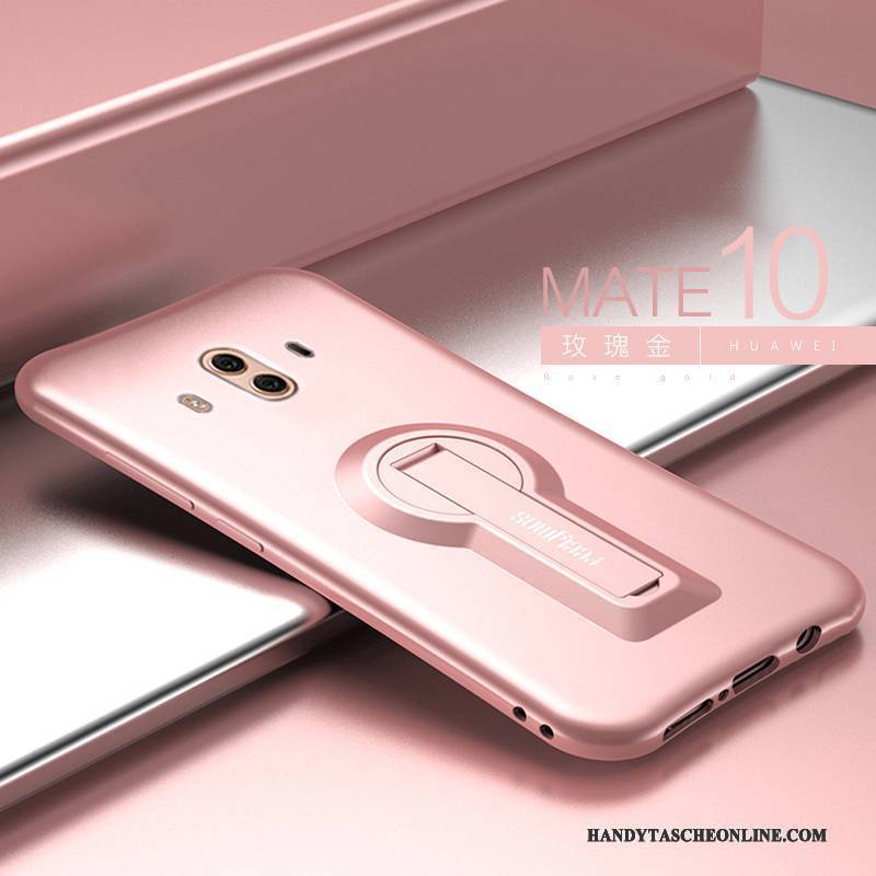 Hülle Huawei Mate 10 Halterung Handyhüllen Nubuck, Case Huawei Mate 10 Silikon Anti-sturz Neu