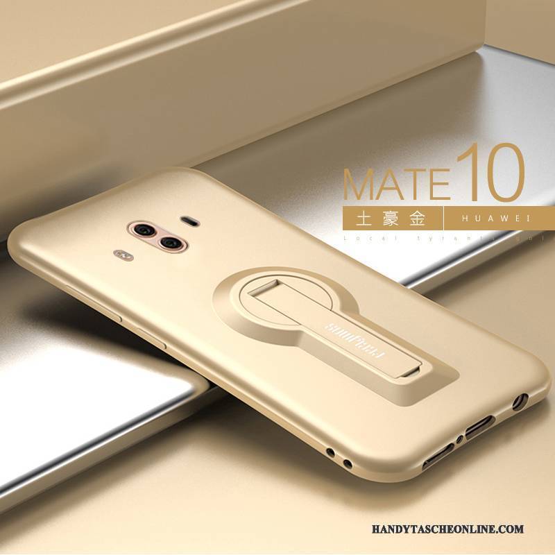 Hülle Huawei Mate 10 Halterung Handyhüllen Nubuck, Case Huawei Mate 10 Silikon Anti-sturz Neu