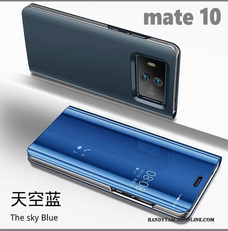 Hülle Huawei Mate 10 Halterung Spiegel Anti-sturz, Case Huawei Mate 10 Farbe Überzug Handyhüllen