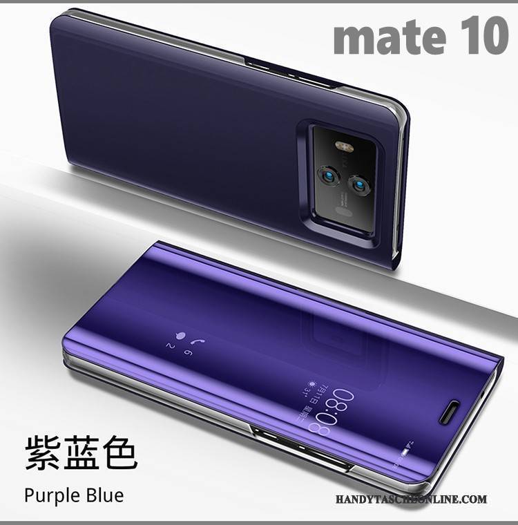 Hülle Huawei Mate 10 Halterung Spiegel Anti-sturz, Case Huawei Mate 10 Farbe Überzug Handyhüllen