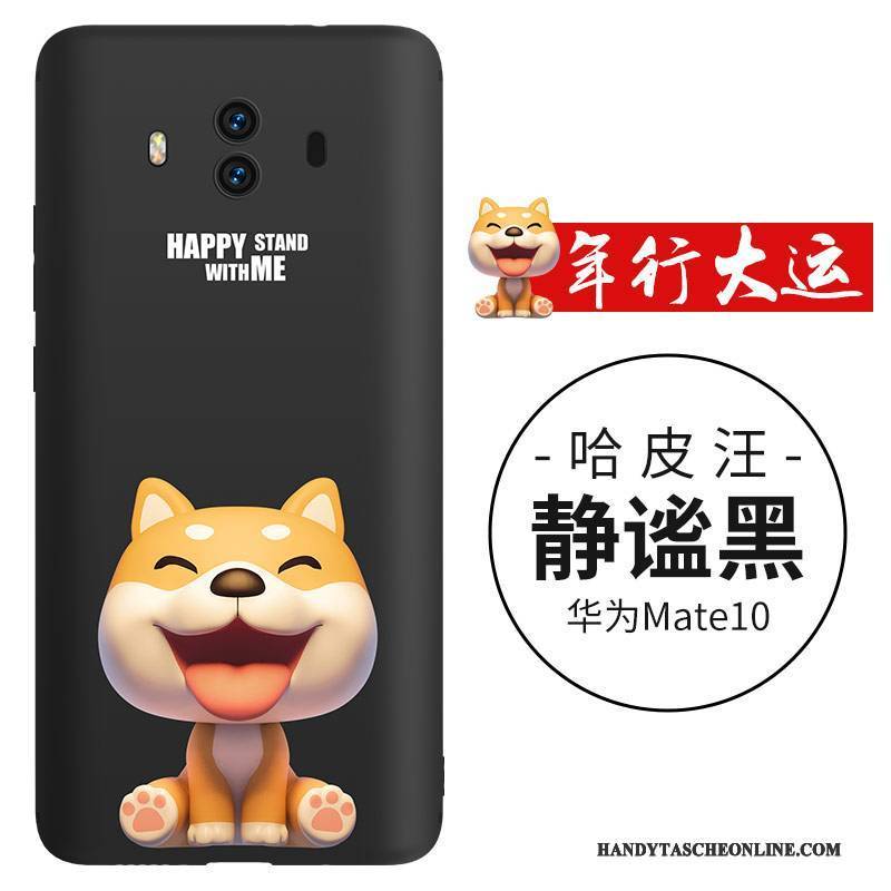 Hülle Huawei Mate 10 Karikatur Anti-sturz Hund, Case Huawei Mate 10 Silikon Trend Handyhüllen