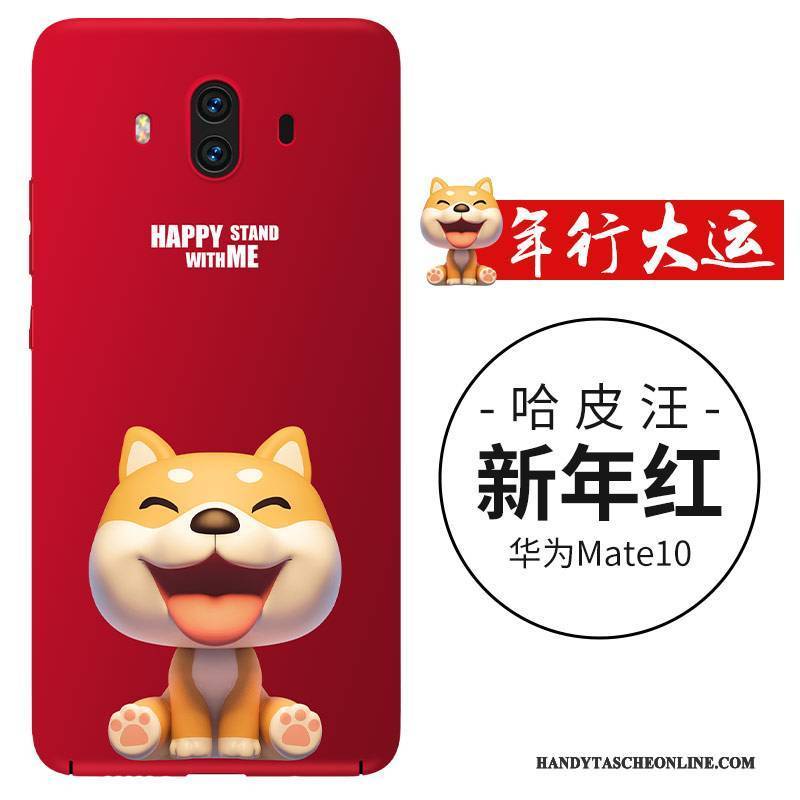 Hülle Huawei Mate 10 Karikatur Anti-sturz Hund, Case Huawei Mate 10 Silikon Trend Handyhüllen