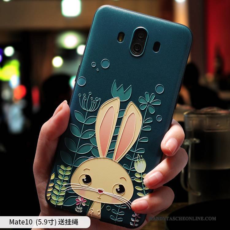 Hülle Huawei Mate 10 Karikatur Handyhüllen Persönlichkeit, Case Huawei Mate 10 Farbe Nette Anti-sturz