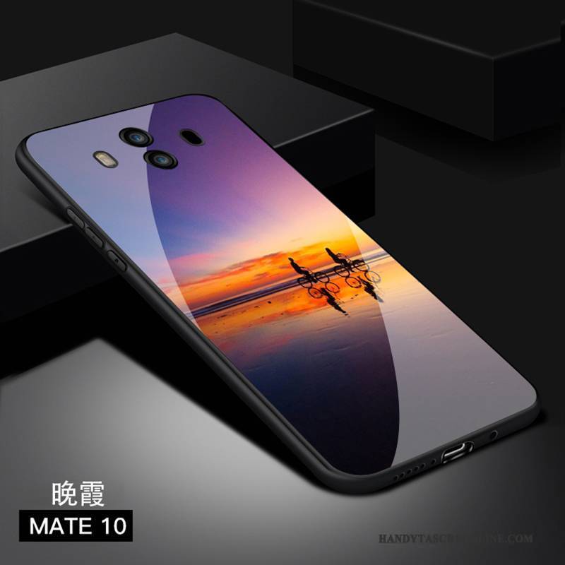 Hülle Huawei Mate 10 Kreativ Glas Trend, Case Huawei Mate 10 Schutz Anti-sturz Handyhüllen