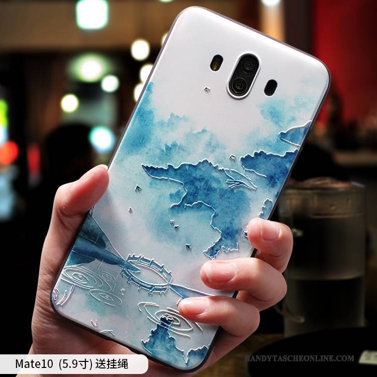 Hülle Huawei Mate 10 Kreativ Handyhüllen Persönlichkeit, Case Huawei Mate 10 Taschen Anti-sturz Chinesische Art