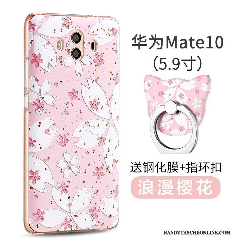 Hülle Huawei Mate 10 Kreativ Handyhüllen Rosa, Case Huawei Mate 10 Taschen Anti-sturz Persönlichkeit