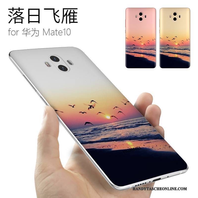 Hülle Huawei Mate 10 Kreativ Persönlichkeit Gelb, Case Huawei Mate 10 Silikon Trendmarke Anti-sturz