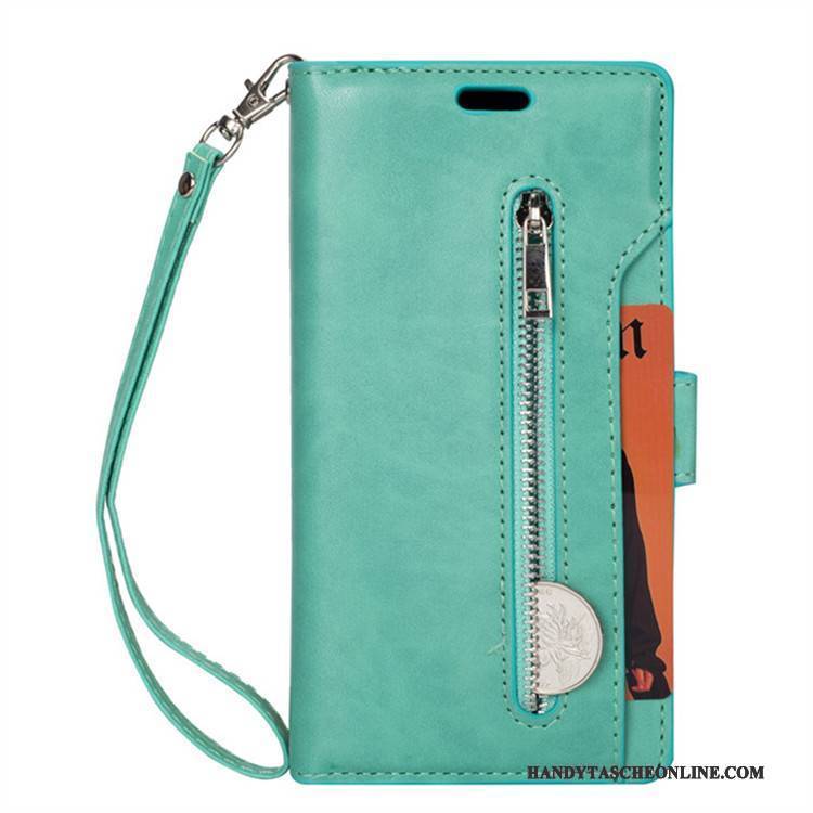 Hülle Huawei Mate 10 Lederhülle Karte Lila, Case Huawei Mate 10 Taschen Handyhüllen Hängende Verzierungen