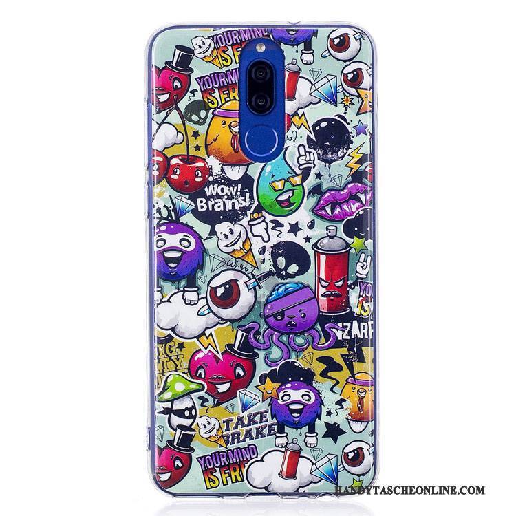 Hülle Huawei Mate 10 Lite Farbe Handyhüllen Leuchtende, Case Huawei Mate 10 Lite Silikon Hängende Verzierungen