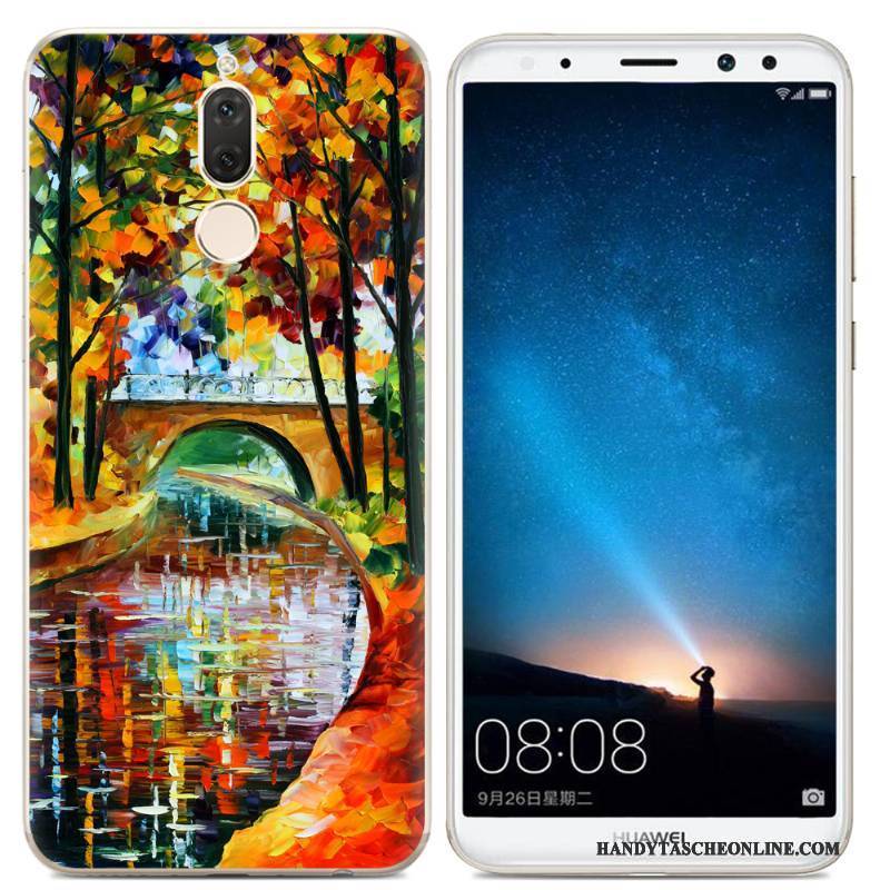 Hülle Huawei Mate 10 Lite Farbe Handyhüllen Transparent, Case Huawei Mate 10 Lite Silikon Trend