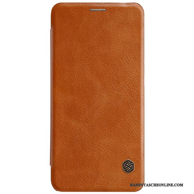 Hülle Huawei Mate 10 Lite Folio Gold Handyhüllen, Case Huawei Mate 10 Lite Lederhülle Anti-sturz Gelb