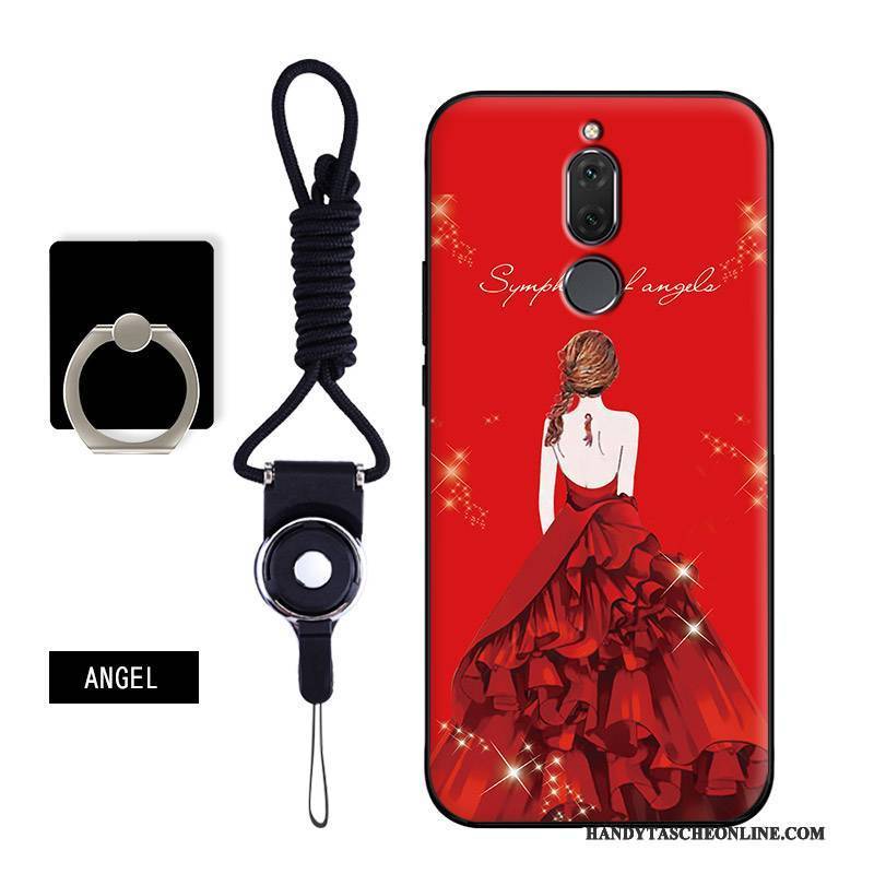 Hülle Huawei Mate 10 Lite Karikatur Anti-sturz Rot, Case Huawei Mate 10 Lite Schutz Handyhüllen Trend